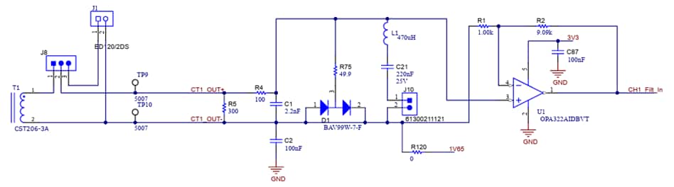 Schéma du circuit d'application - Texas Instruments Module d’évaluation TIEVM-ARC-AFE